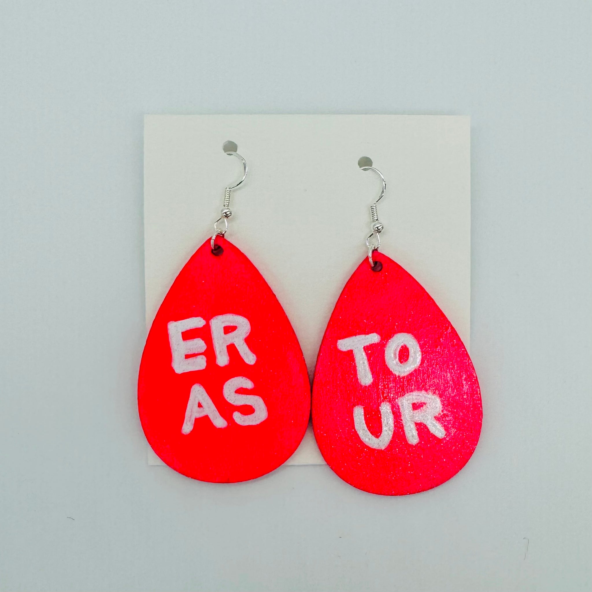 Eras Tour Hot Pink Earrings