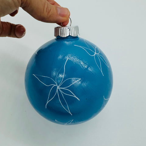 French Blue Ornament (round ball)